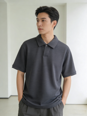 G2000男装SS26商场新款宽松剪裁短袖POLO衫61141136