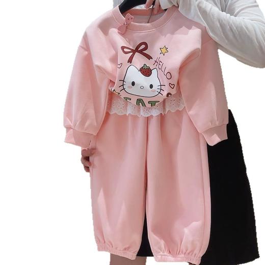 巴鲁熊女童卫衣套装可爱卡通印花秋季新款儿童洋气秋装宝宝屁帘裤两件套73-150★★★娃娃优选 商品图5