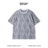 25SS002SDSA男装2026新款高贵轻奢美式撞色提花圆领短袖T恤百搭宽松上衣 商品缩略图1