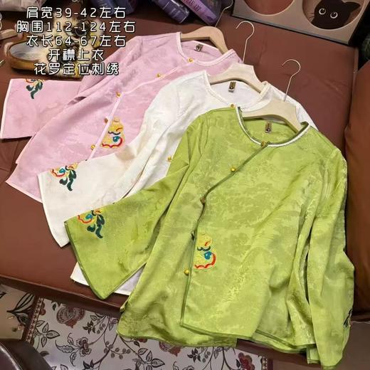 丁摩 早春新款中式国风衬衫新中式国风重工刺绣提花手工盘扣衬衣6ZF-3163 商品图0