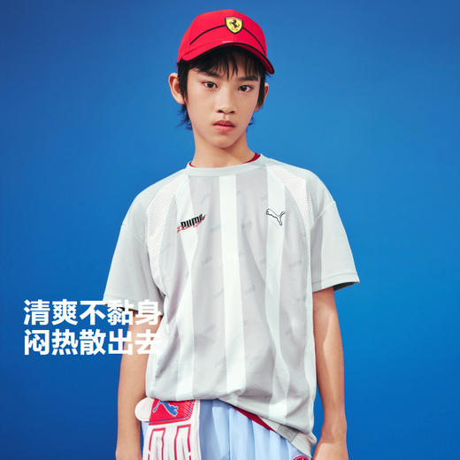 PUMA彪马童装2026夏季新款儿童男童短袖T恤复古球衣轻盈透气 商品图1