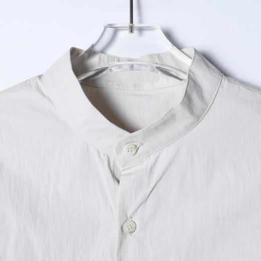 56019SDSA男装2026新款高贵轻奢潮牌简约纯色立领短袖衬衫百搭时尚衬衣 商品图2