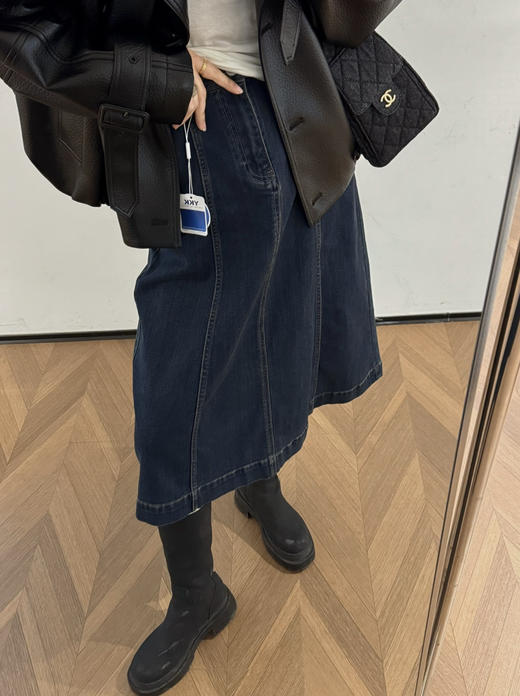 小禾复古A字牛仔裙半裙 商品图1