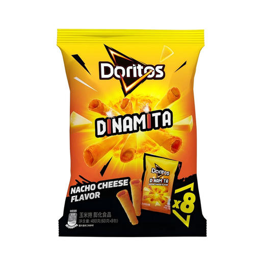 MM 山姆 Doritos DINAMITA多力多滋 劲浓芝士味玉米卷（膨化食品）组合装 60g*8 商品图0