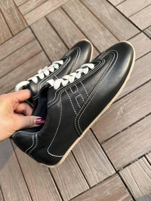 316-7 高端顾客来 大马新款全皮薄底德训鞋 内外全皮 柔韧如蒲草 巨舒适 商品图7