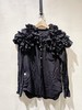 女款褶皱拼接长袖衬衫he 商品缩略图0