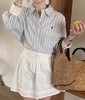 【浅幼 春日条纹衬衫】80-145斤可穿，版型宽松垂顺，面料轻薄舒适柔软，上身百搭文艺风！ 商品缩略图2