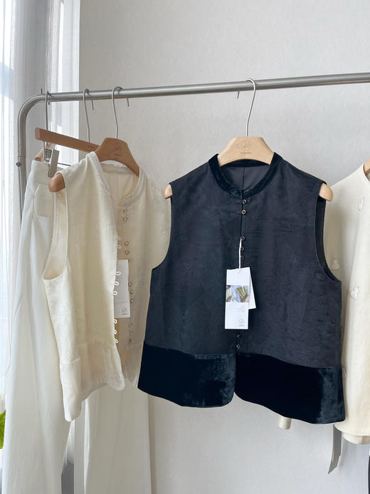 【中式之美】噢蜜ooomeooo真丝拼接马甲“一件搭所有” 商品图8