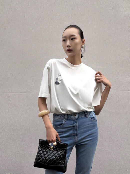 【治愈系】噢蜜ooomeooo防晒猫咪🐱T 商品图2