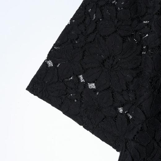 XZ28SDSA男装2026新款轻奢时尚简约镂空蕾丝花朵设计短袖衬衫百搭宽松 商品图3