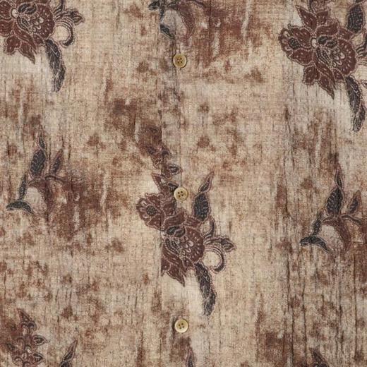 HHC02SDSA男装2026新款高贵轻奢美式复古植物花卉短袖衬衫百搭时尚上衣 商品图3