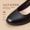 ZHR则则头层牛皮真皮浅口粗跟高跟单鞋女2025新款通勤小皮鞋女鞋 商品缩略图2