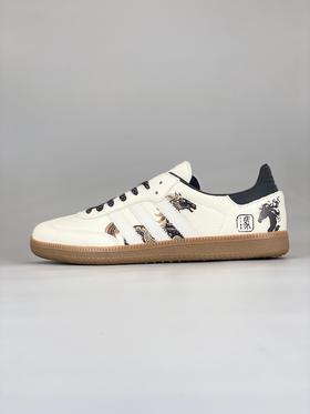 【福利清仓】Adidas Originals SAMBA OG“马年联名限定-墨韵奔马” 马年新款海外定制限量发售 大厂纯原品质出货 超高清洁度 皮料切割干净无任何毛边 细节完美
