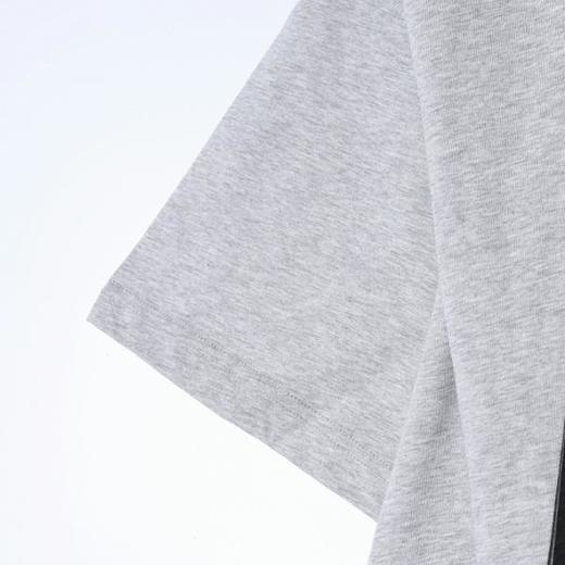 LD809SDSA男装2026新款轻奢韩版简约纯色可拆卸披肩设计圆领短袖T恤 商品图3