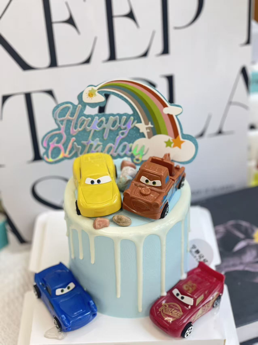 四寸麦昆汽车奶油蛋糕 下单前请仔细阅读商品详情