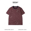 9213SDSA男装2026新款高贵轻奢百搭显瘦撞色条纹刺绣爱心圆领短袖T恤 商品缩略图1