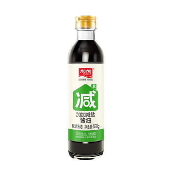 加加 减盐系列 减盐酱油580g【减盐35% 特级】0添加防腐剂 酿造生抽 /粮油调味 /调味品 /酱油 商品图3