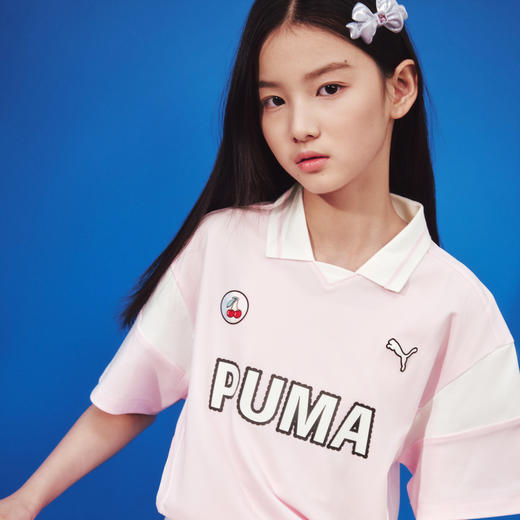 PUMA彪马童装2026夏季新款儿童女童短袖T恤翻领时髦洋气 商品图2