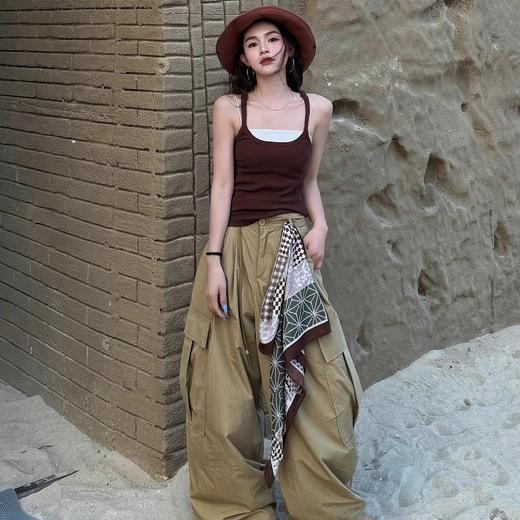 复古花纹丝巾 女系脖高奢感方巾 2026新款搭配衬衫头 巾腰带装饰屁帘 商品图6