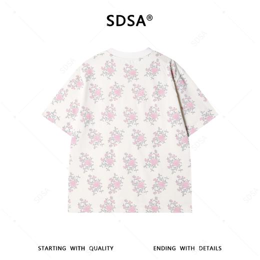 26T199SDSA男装2026新款高贵轻奢时尚碎花满印圆领短袖T恤百搭显瘦上衣 商品图4