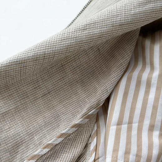 LP纯圆薄款亚麻夹克外套。 自己备注号码。廓形 商品图7