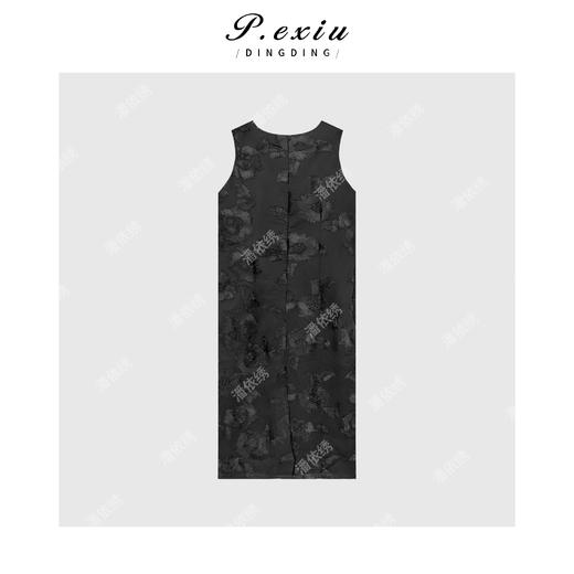 03-3潘依绣丁丁宠粉高级提花无袖连衣裙Q66304 商品图1