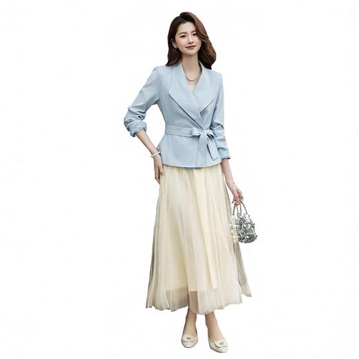 春装新款时尚气质潮流女小外套蕾丝半裙套装通用两件套AB26001 商品图4