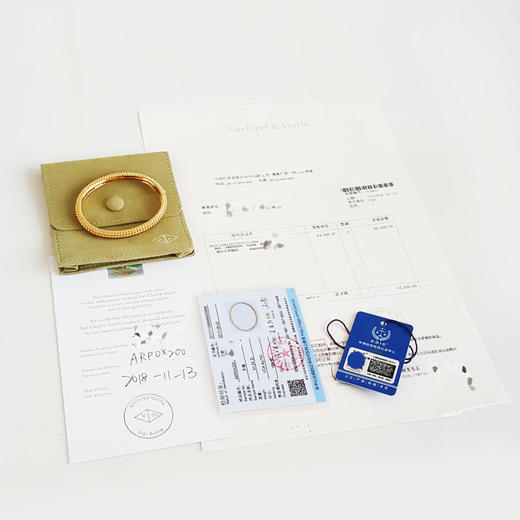 【95新】VCA梵克雅宝Perlee系列VCARP0X200 18K黄金Perlee pearls of gold五排金珠手镯M码女士090326HS13 商品图1