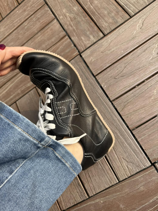 316-7 高端顾客来 大马新款全皮薄底德训鞋 内外全皮 柔韧如蒲草 巨舒适 商品图3