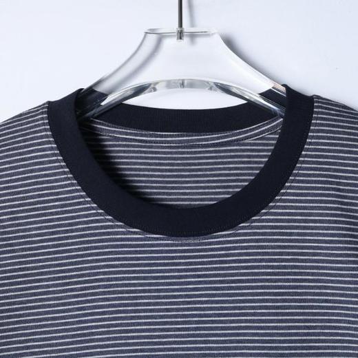 9213SDSA男装2026新款高贵轻奢百搭显瘦撞色条纹刺绣爱心圆领短袖T恤 商品图2