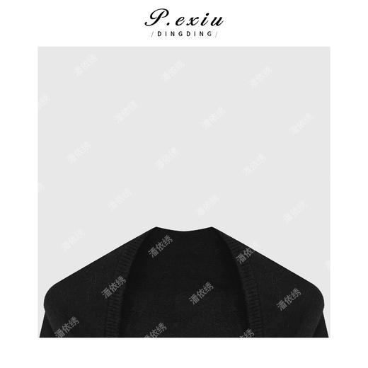 03-3潘依绣丁丁宠粉羊-毛优雅气质大三角披肩Q7831 商品图2