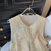 新国风中式马甲背心 薄款网纱复古重工刺绣钉珠坎肩马夹 外穿女夏 商品缩略图3