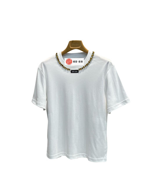 女款棉质闪钻短袖T恤ba017 商品图0