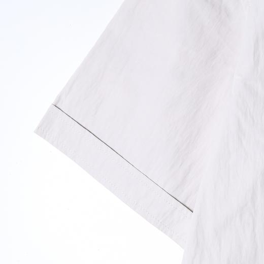 56019SDSA男装2026新款高贵轻奢潮牌简约纯色立领短袖衬衫百搭时尚衬衣 商品图3