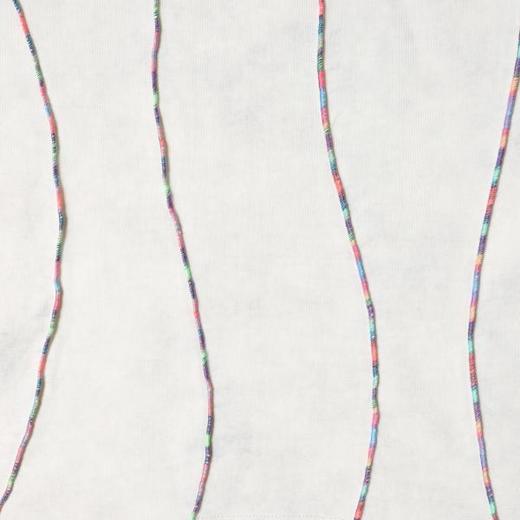 26T205SDSA男装2026新款高贵轻奢时尚彩色缝线设计圆领短袖T恤百搭宽松 商品图3