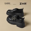 ZHR则则厚底小皮鞋女2025新款英伦风增高单鞋配裙子粗跟JK乐福鞋 商品缩略图1
