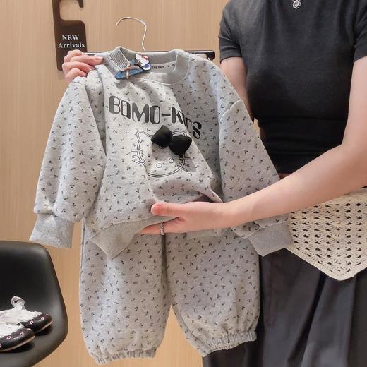 赫迪熊儿童春秋季新款卫衣套装可爱女童卫衣卫裤韩版外穿卫衣套装80-130★★★娃娃优选 商品图2