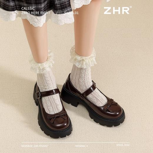 ZHR则则时尚百搭玛丽珍鞋厚底蝴蝶结单鞋2025新款气质女鞋小皮鞋 商品图8