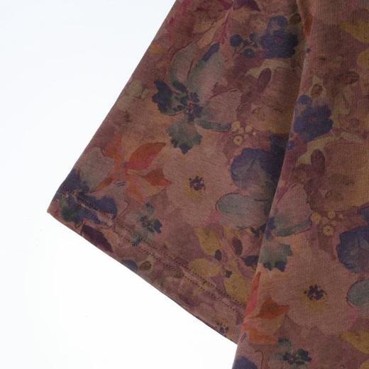 26T154SDSA男装2026新款高贵轻奢设计感撞色植物花卉圆领短袖T恤百搭 商品图4