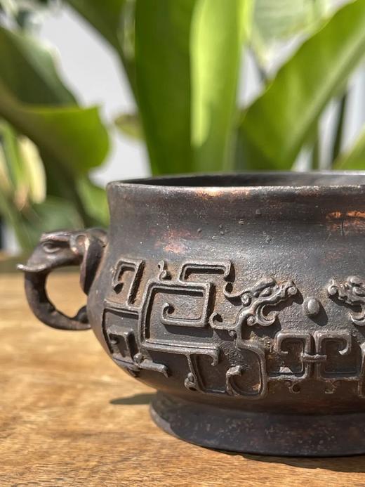 螭龙纹象耳宣德式青铜炉 ，顺丰包邮 商品图12