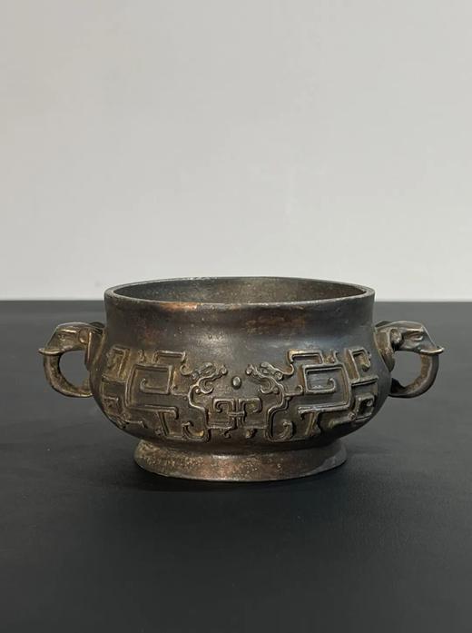 螭龙纹象耳宣德式青铜炉 ，顺丰包邮 商品图3