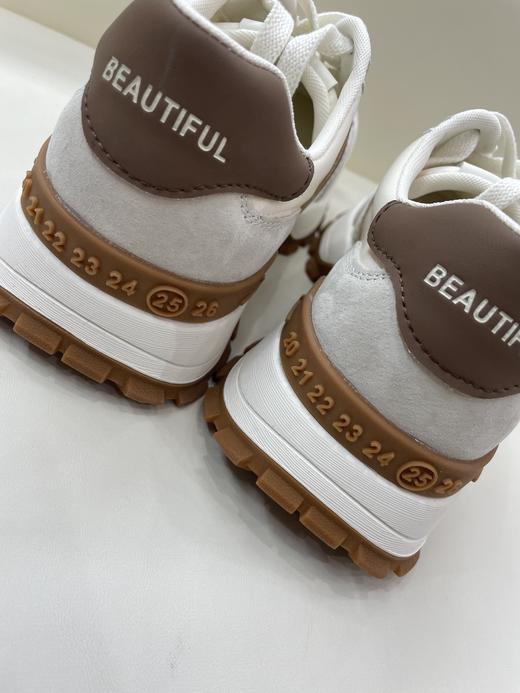 学院风真皮休闲运动鞋 商品图3