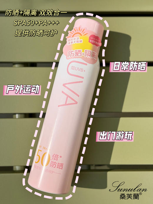 桑芙兰.清透防晒喷雾SFF50+PA+++(水晶)150ml 防晒 商品图1