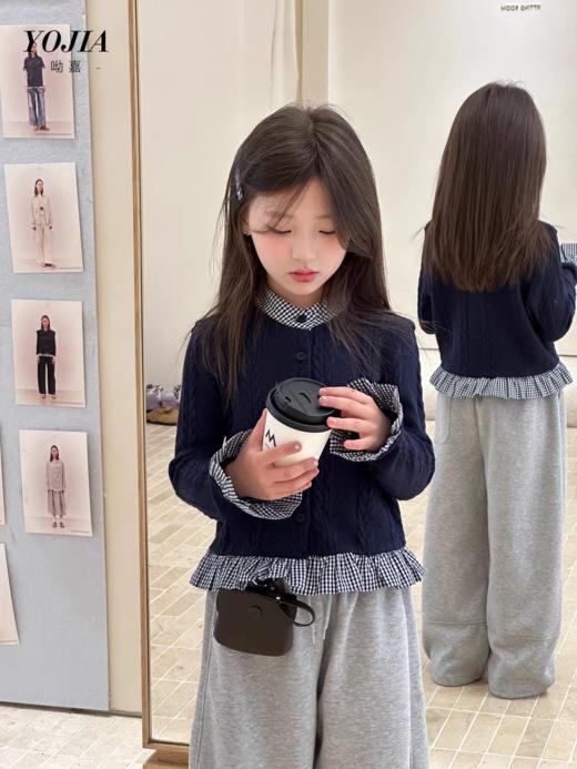 ❤️招财预警！早春【西蒙日记洋气时髦女童针织开衫DLKBZZWT 】🧶上身秒变温柔甜妹👧🏻 暖乎乎超治愈 线上同款169，💕开团仅49  商品图1