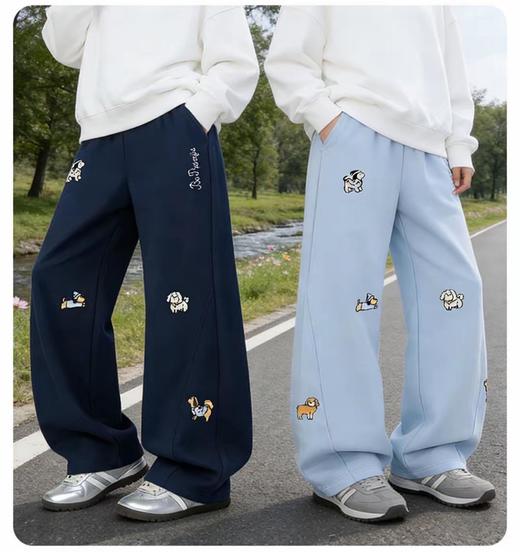 💕春日神裤上线！【西蒙日记小狗刺绣弯刀裤】☺️软糯亲肤 + 显高显瘦 + 萌趣刺绣，一条搞定娃的所有穿搭场景 商品图0