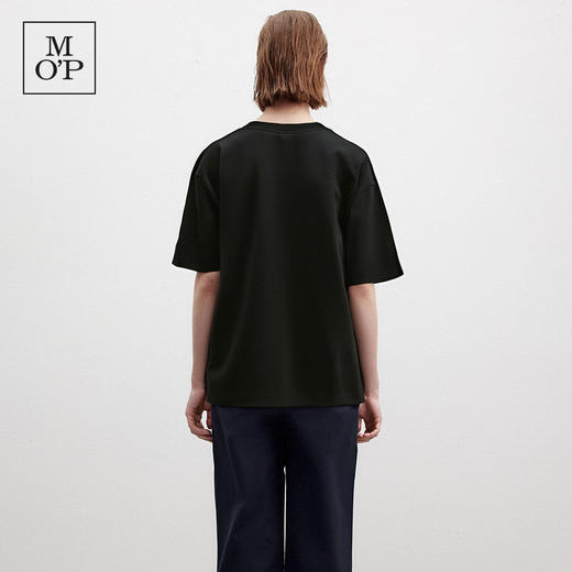 Marc O'Polo夏季新款好看品牌经典logo小刺绣设计感圆领短袖T恤女 商品图4