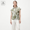 Marc O'Polo/MOP夏季新款好看气质设计感无袖绑带印花衬衫女上衣 商品缩略图3