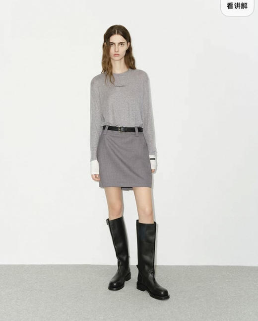 【秒杀价已调 直接拍】Mo家 莱赛尔棉 假两件 圆领长袖针织衫 商品图7