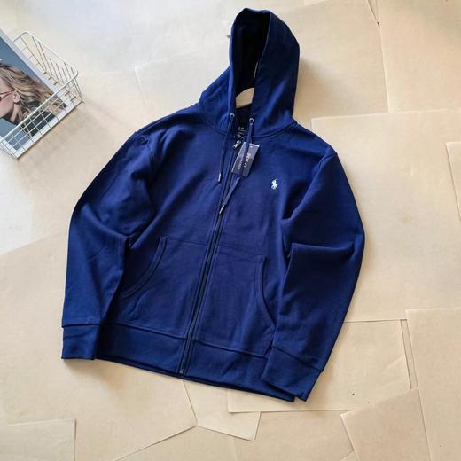 F031696新款三色小马刺绣拉链开衫女款外套连帽卫衣 商品图5