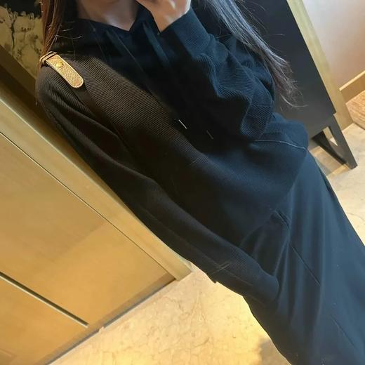 F031643手摇链珠肌理感帽衫立体剪裁连帽抽绳宽松遮肉卫衣 商品图13